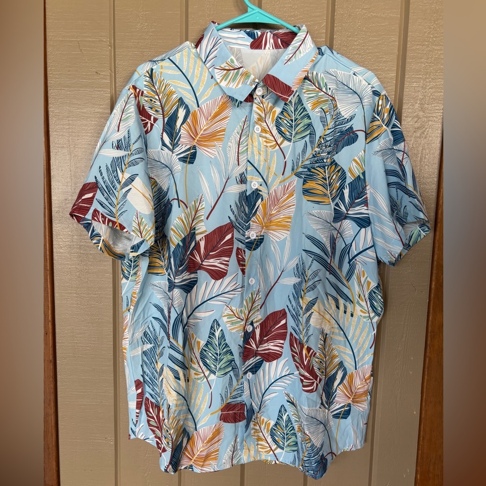 2 XL Hawaiian button up shirts.